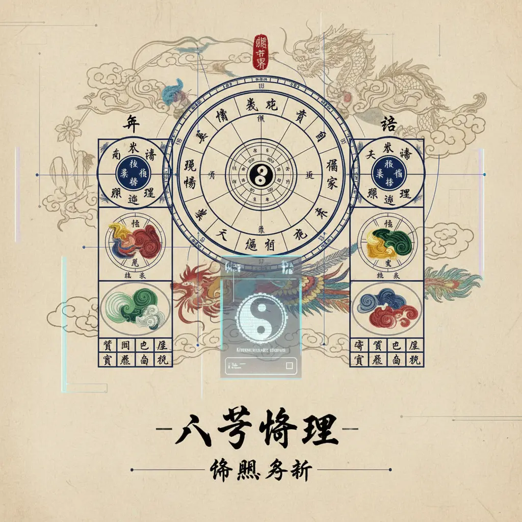 八字命理 - 八字命盤